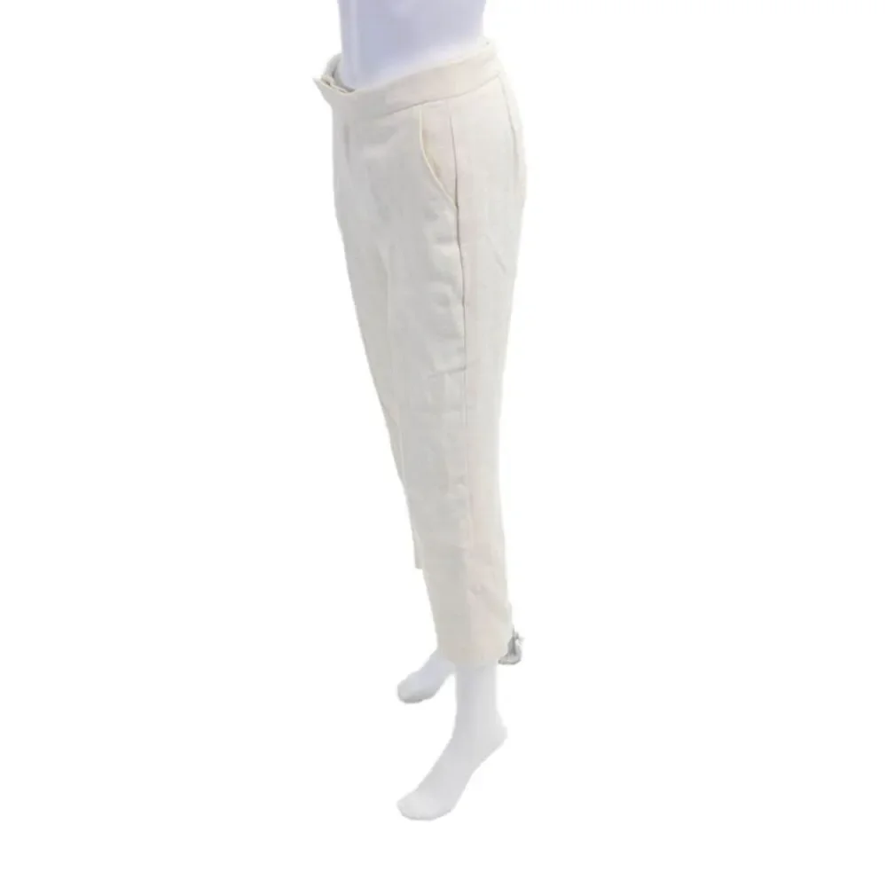 Polo Ralph Lauren Womens High Rise Creased Dress Pant Trousers White Size 4_2